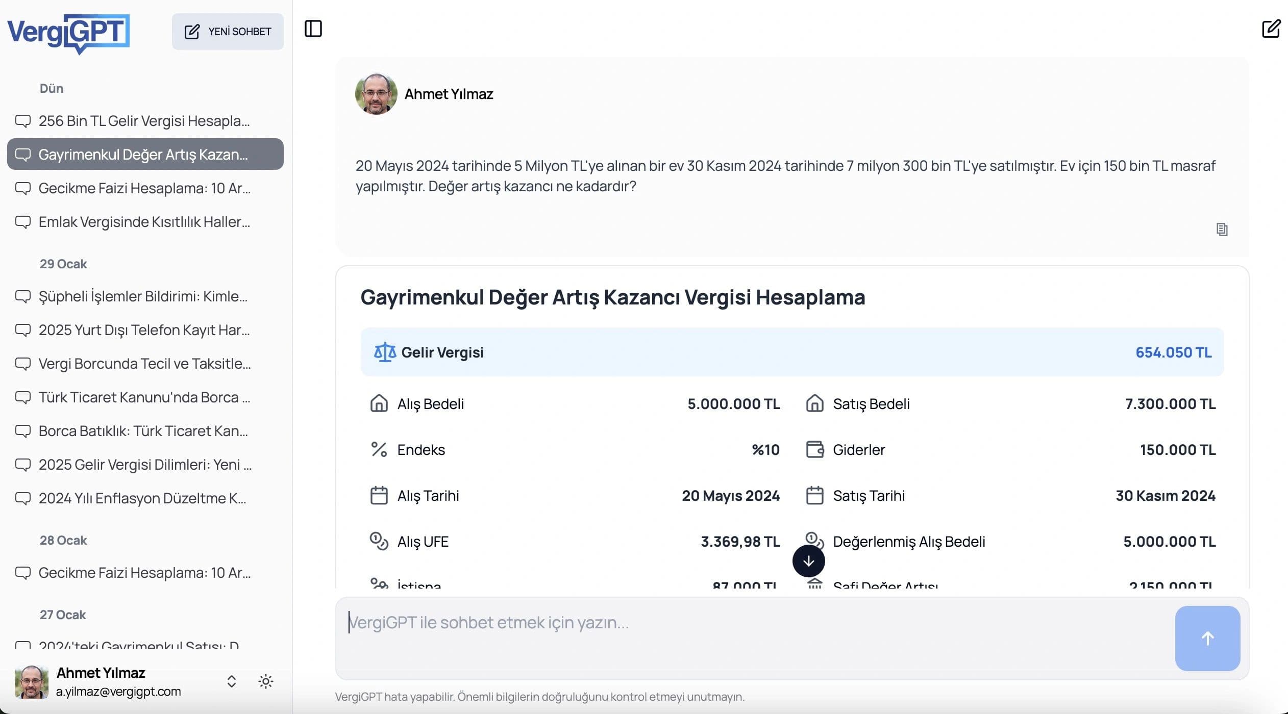 VergiGPT Screenshot 3